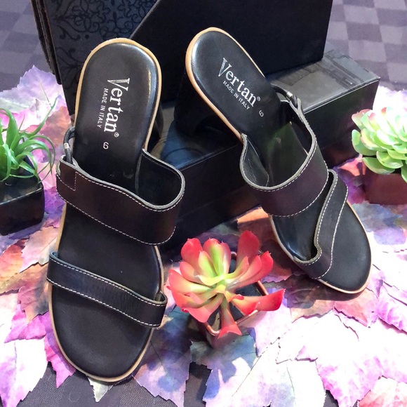 LEATHER ITALIAN  MADE Sandals by VERTAN - Picture 9 of 11